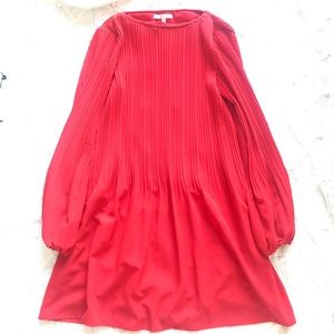 Maje Officiel Rockin Rouge Crepe Dress